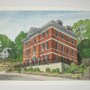 Jail Hill Water Color Print