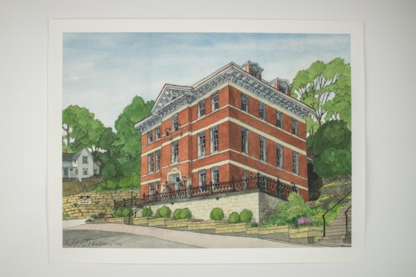 Jail Hill Water Color Print