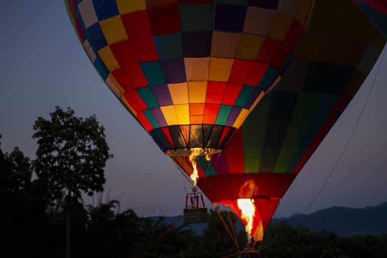 Night glow Extravaganze at the Great Galena Balloon Race festival