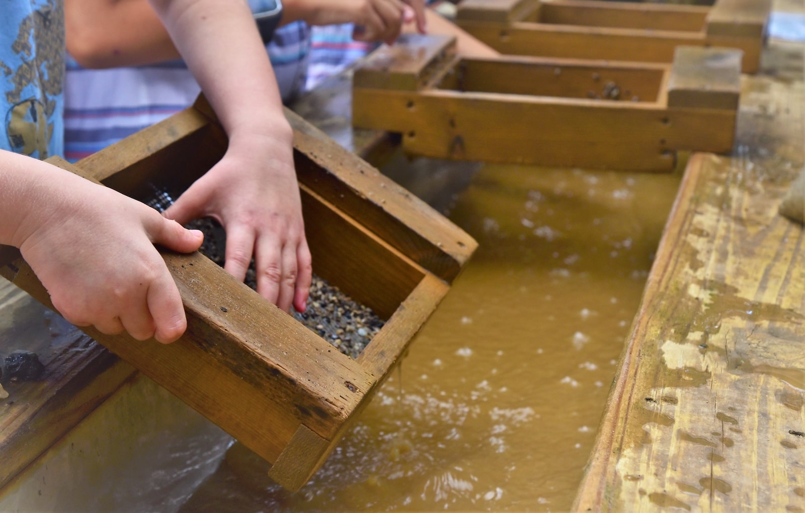 Visit Chestnut Mountain Resort This Summer 1 A child mining for gems at the Chestnut Mountain Resort in Galena, IL.