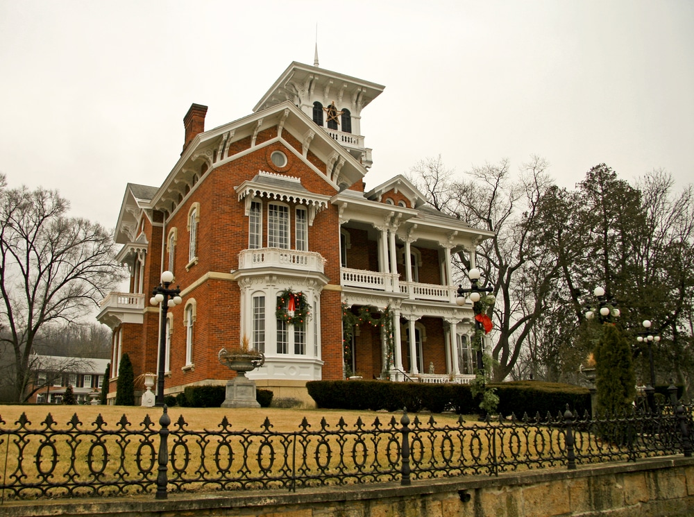 The historic Belvedere Mansion in downtown Galena