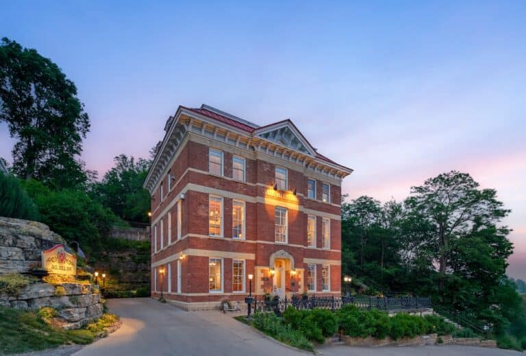 Welcome 6 Exterior of Jail Hill Inn, the best Valentine's Day getaway near Chicago